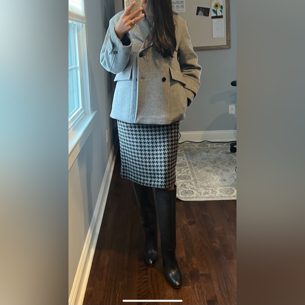 DKNY Wool Houndstooth skirt - 2